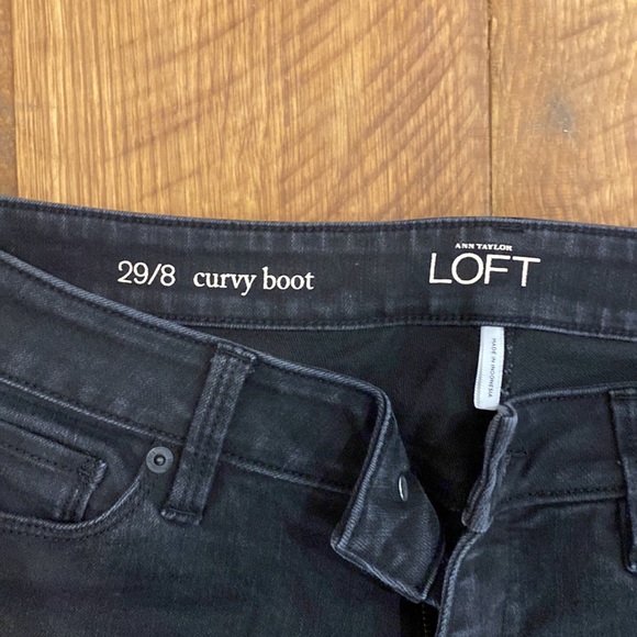 Loft faded boot cut black jeans - Picture 2 of 3